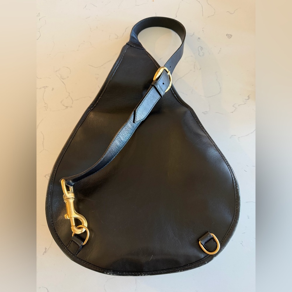 Gucci vintage horsebit tom ford era sling bag RARE black leather - Picture 4 of 11